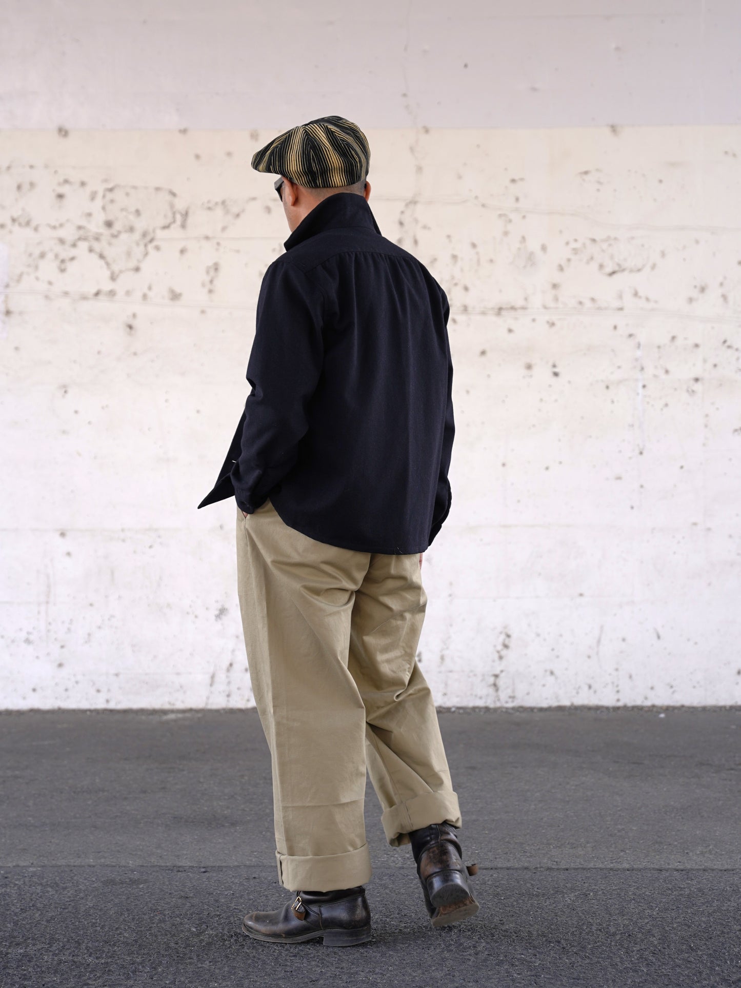 #260140 1950s Long-Sleeve Wool Shirt