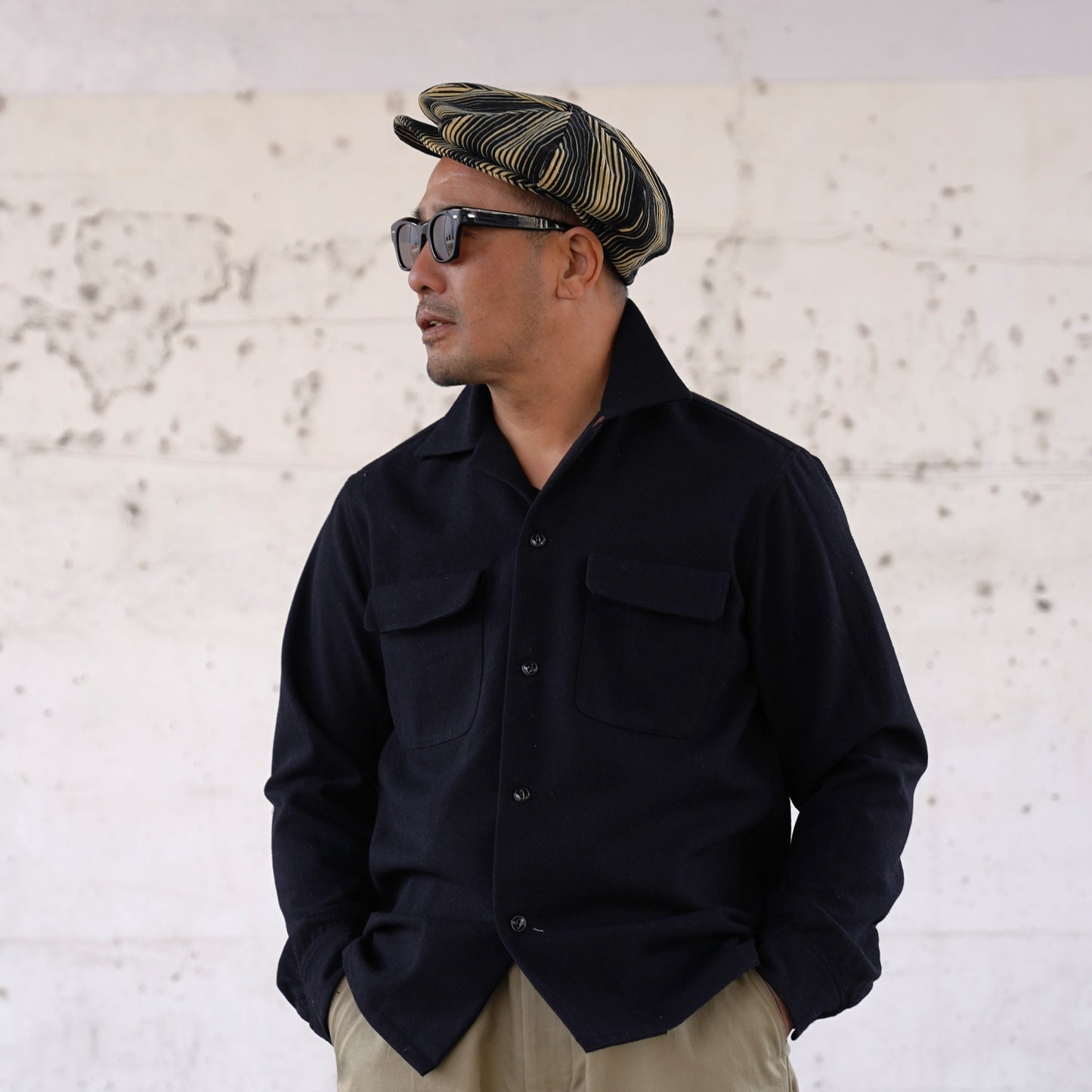 #260140 1950s Long-Sleeve Wool Shirt