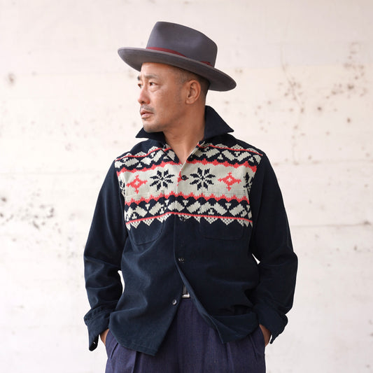 #260142 1950s L/S Corduroy Shirt - Nordic