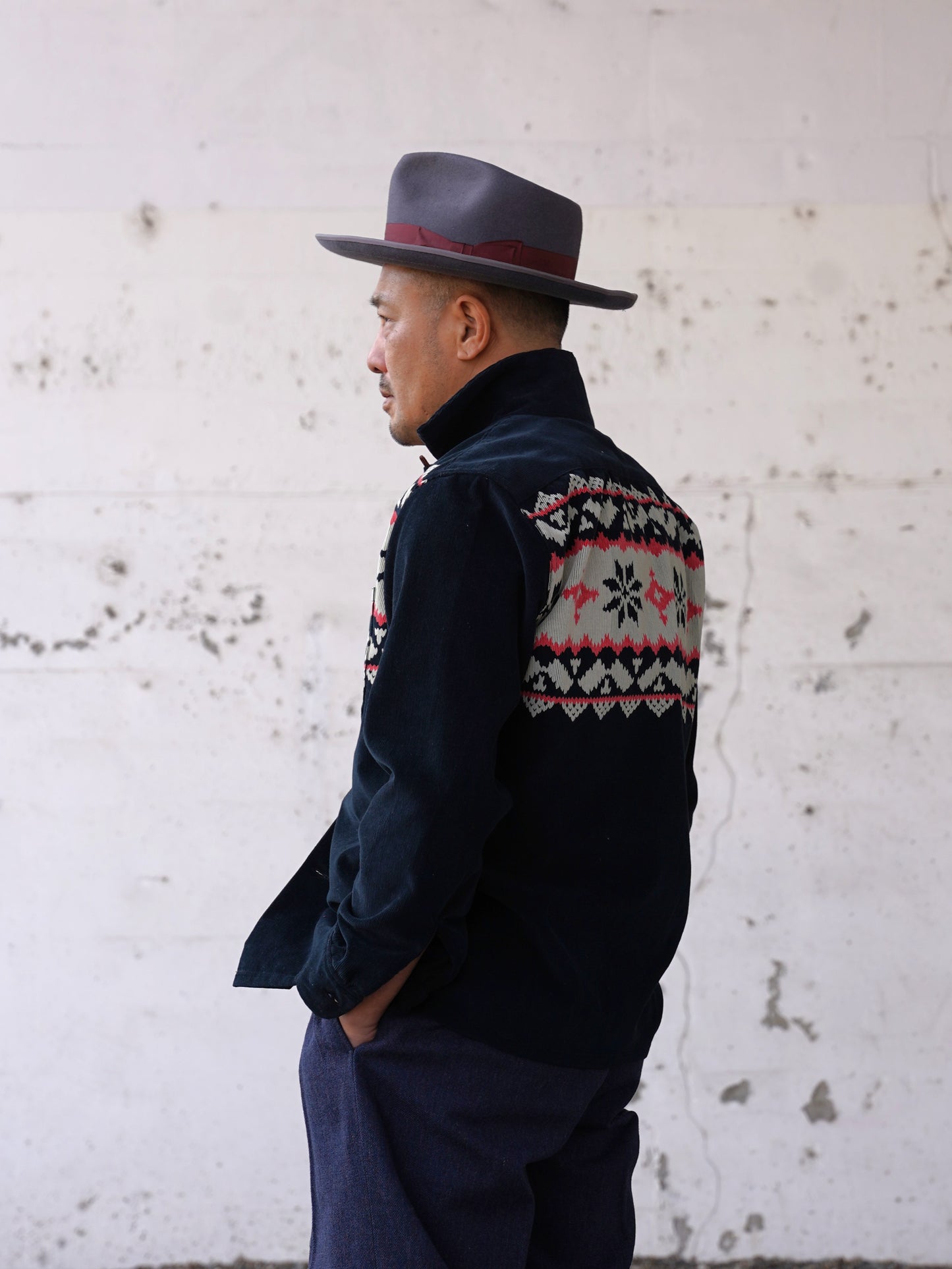 #260142 1950s L/S Corduroy Shirt - Nordic