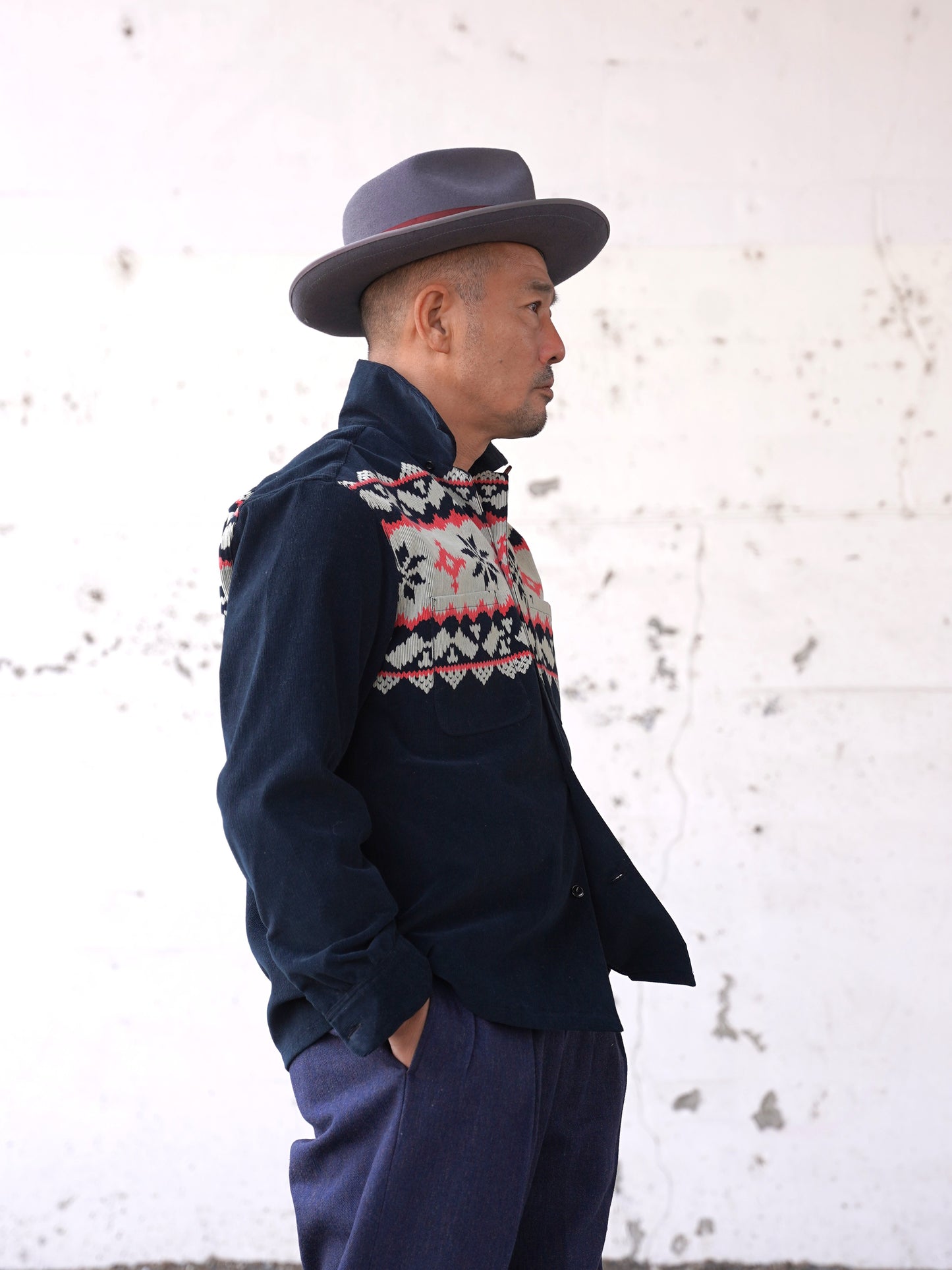 #260142 1950s L/S Corduroy Shirt - Nordic