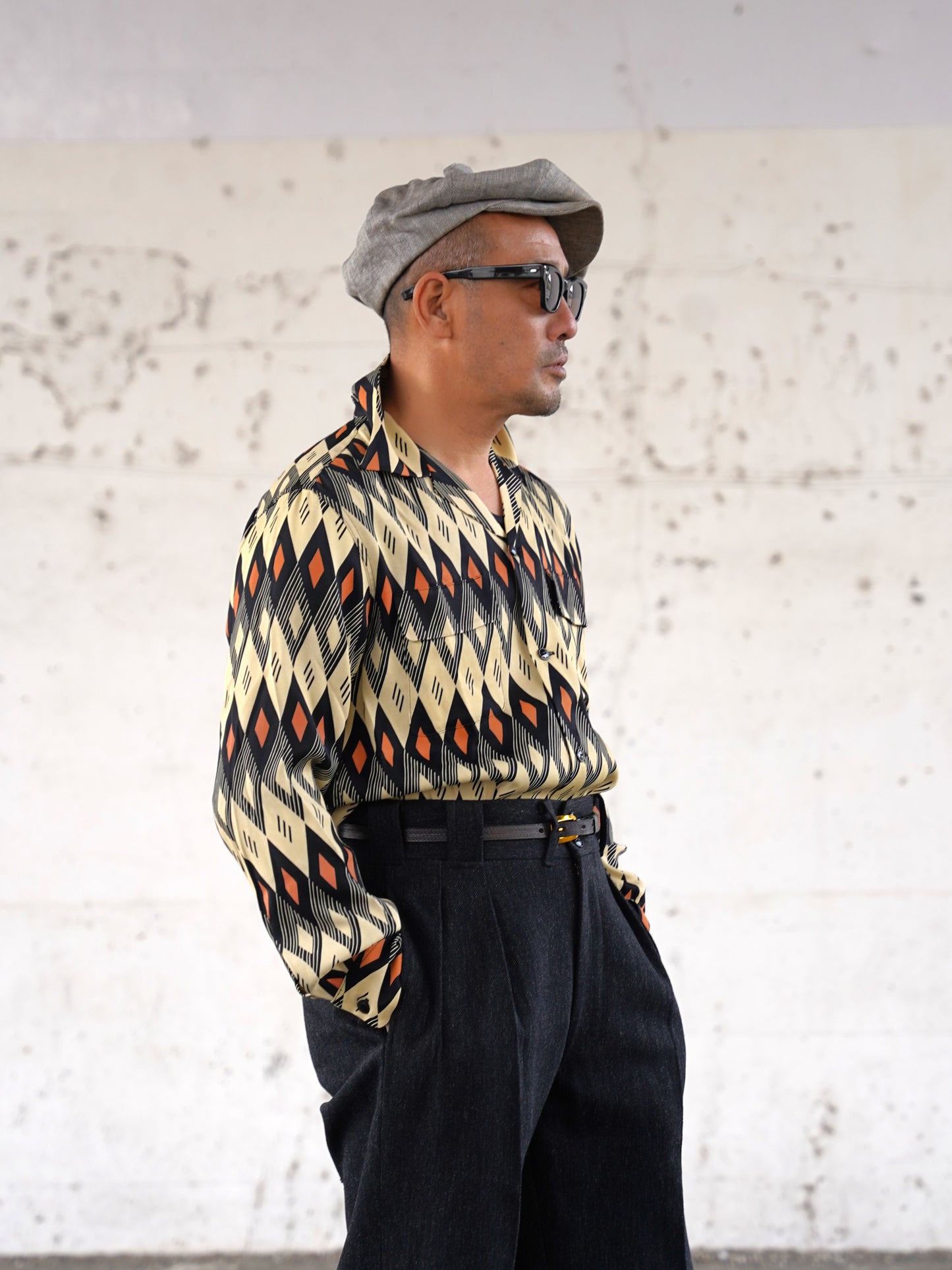 #260145 1950s L/S Shirt - Diamond