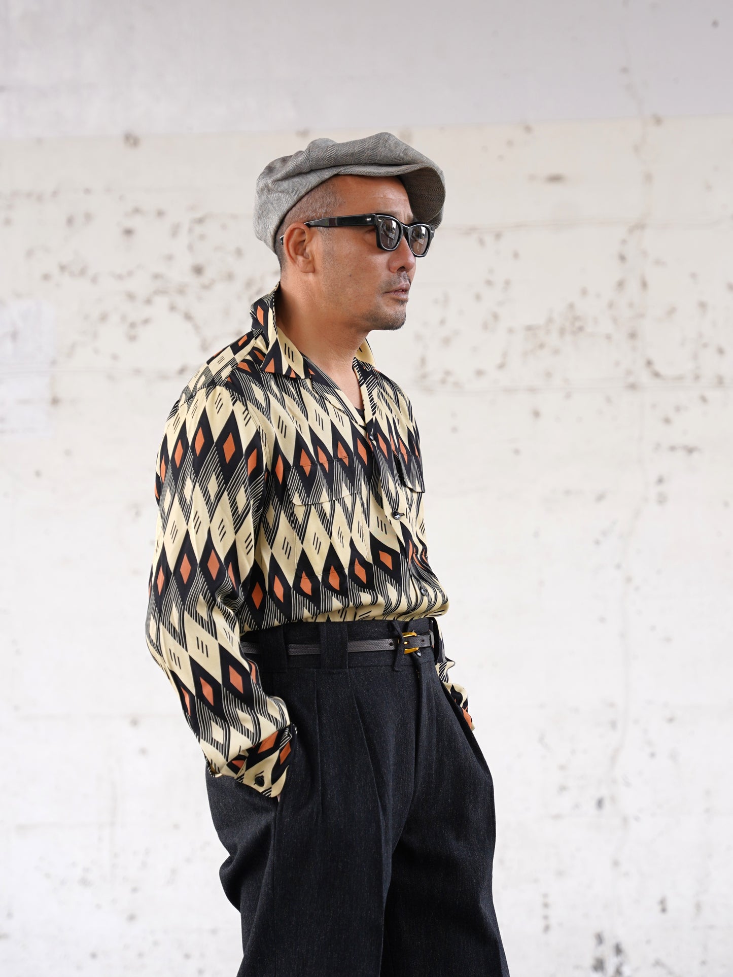 #260145 1950s L/S Shirt - Diamond