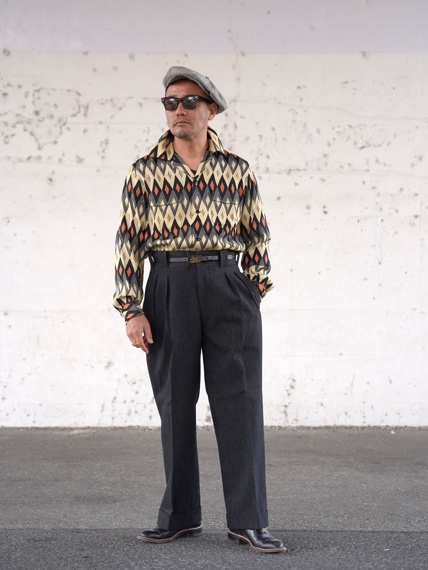 #260145 1950s L/S Shirt - Diamond