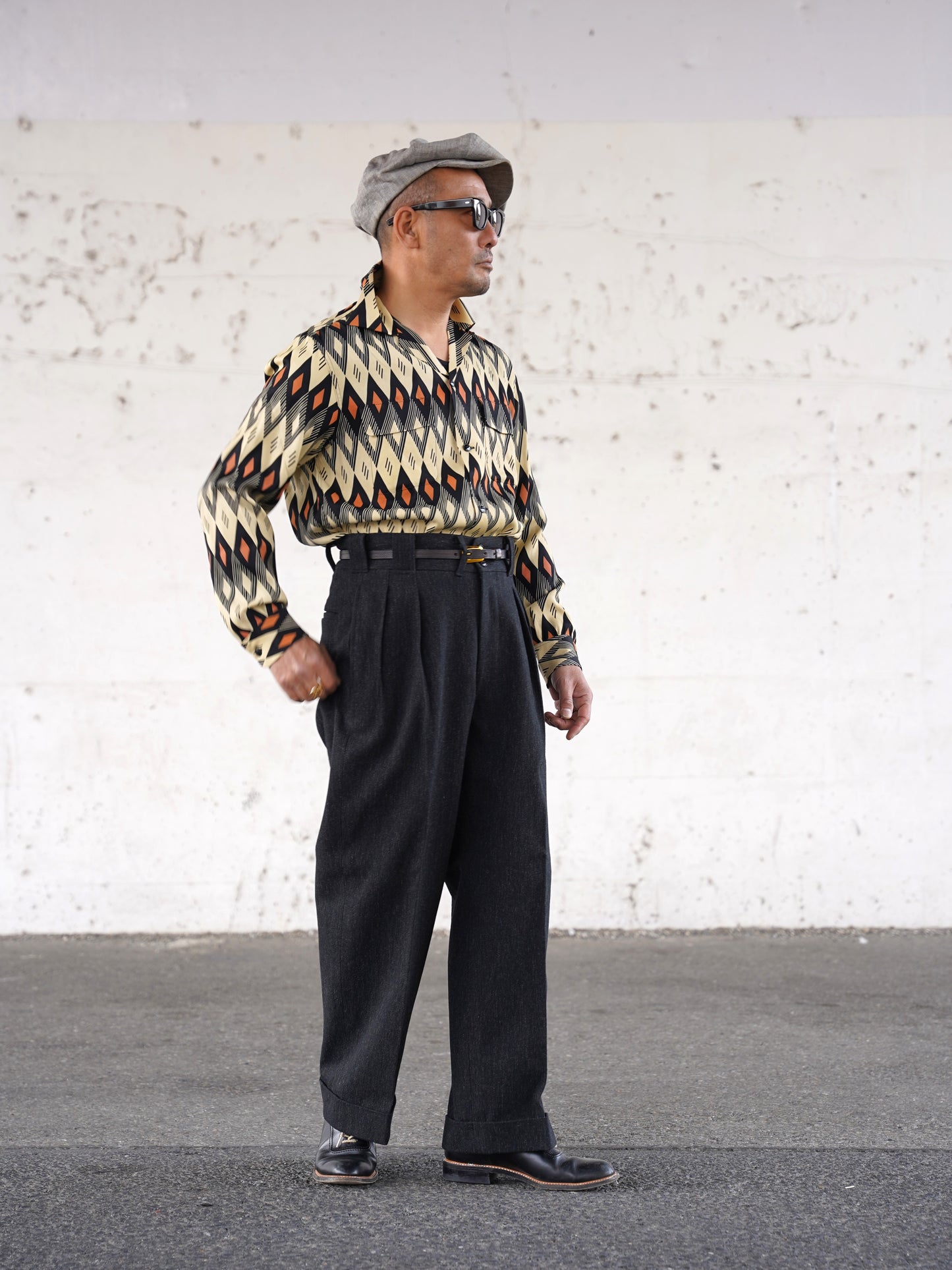 #260145 1950s L/S Shirt - Diamond