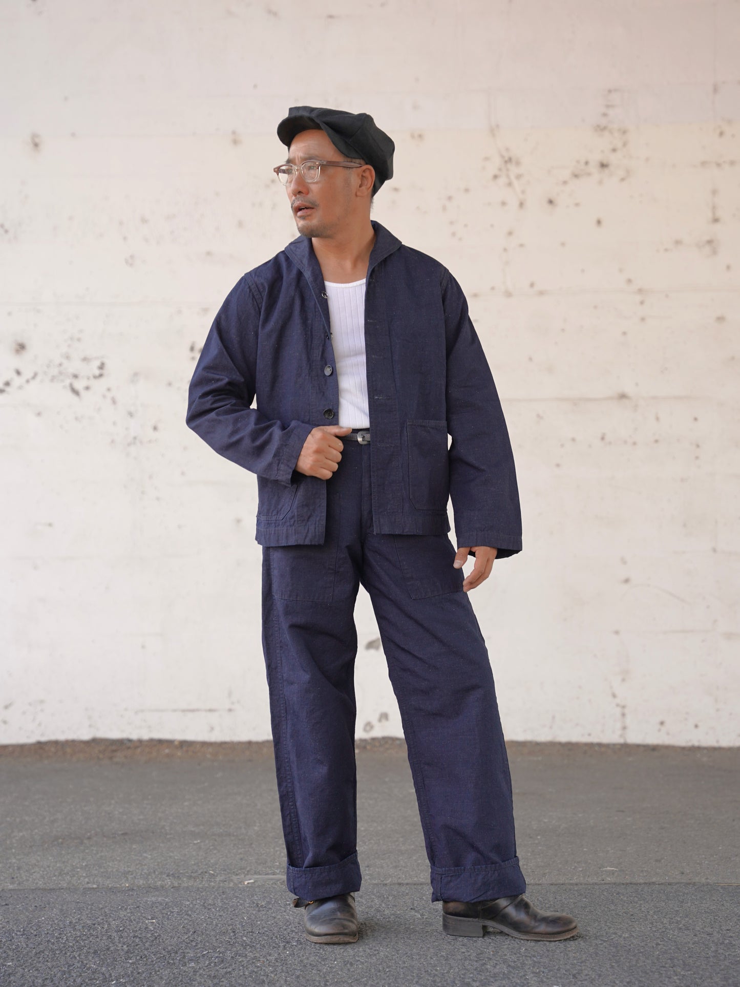 #260404 1940s Shawl collar Blouson