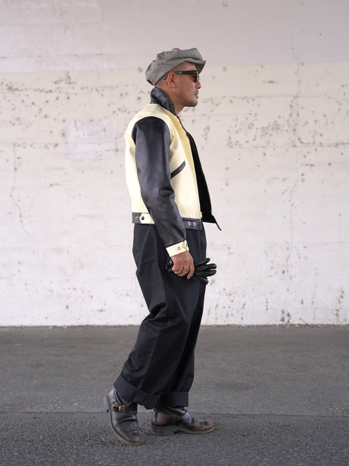 #260415 Horsehide Contrast Blouson