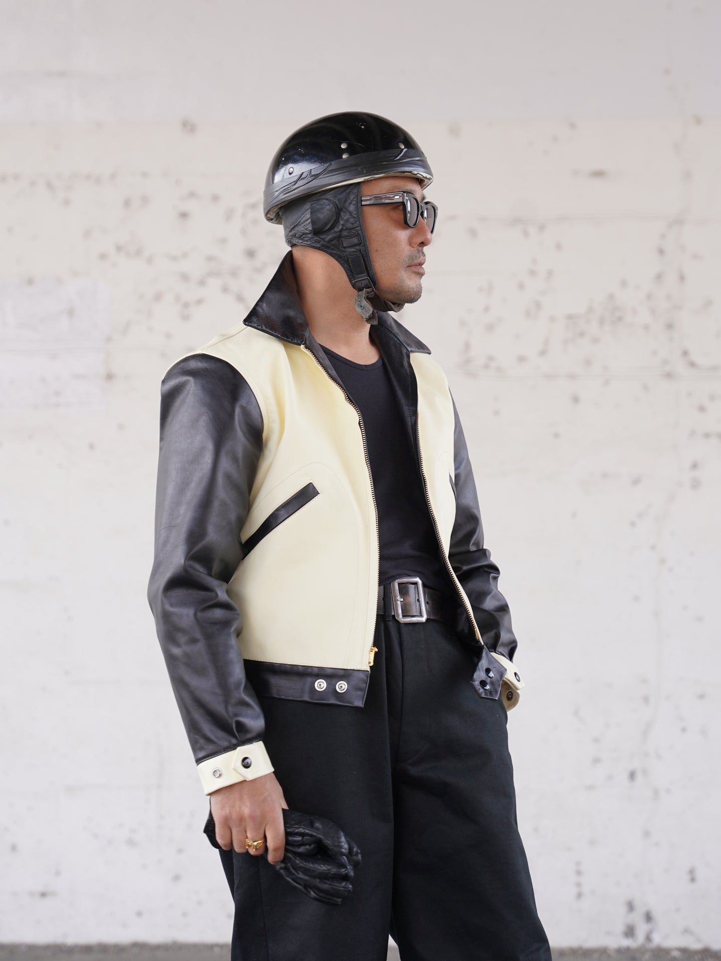 #260415 Horsehide Contrast Blouson