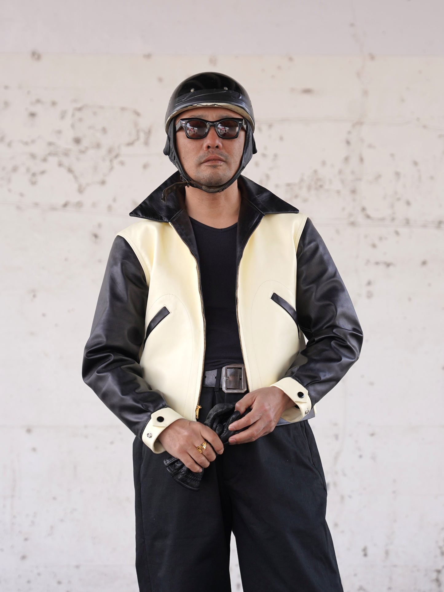 #260415 Horsehide Contrast Blouson