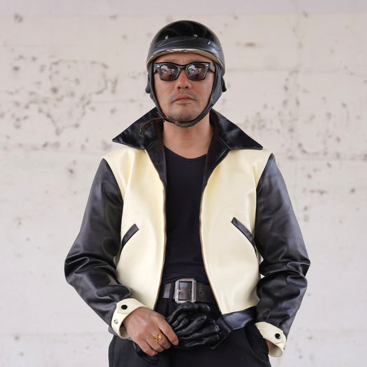 #260415 Horsehide Contrast Blouson