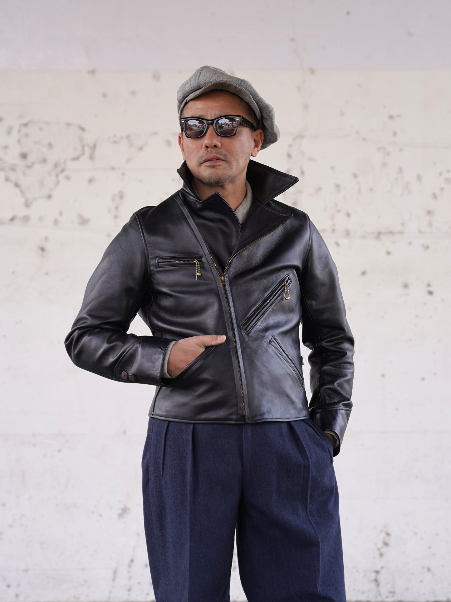 【Order】#260416 Horsehide Double Riders Jacket