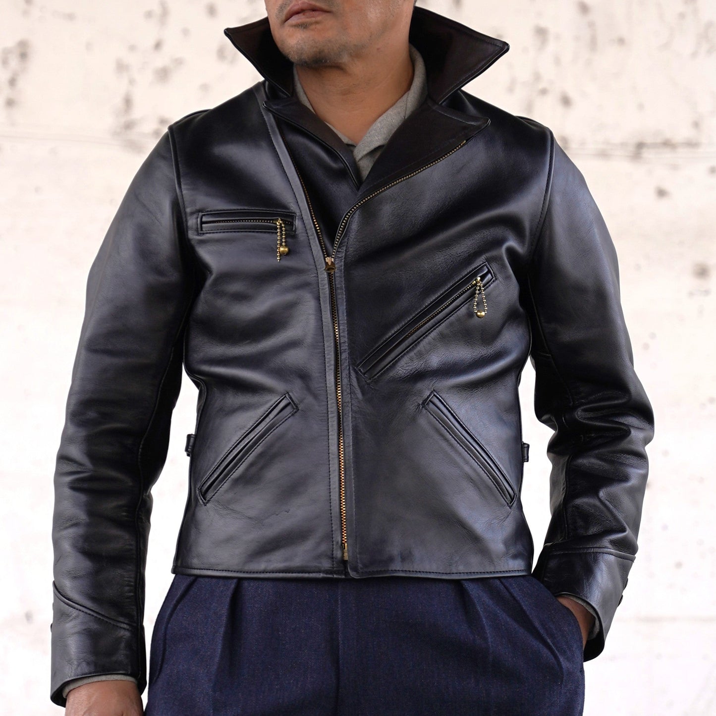 【Order】#260416 Horsehide Double Riders Jacket