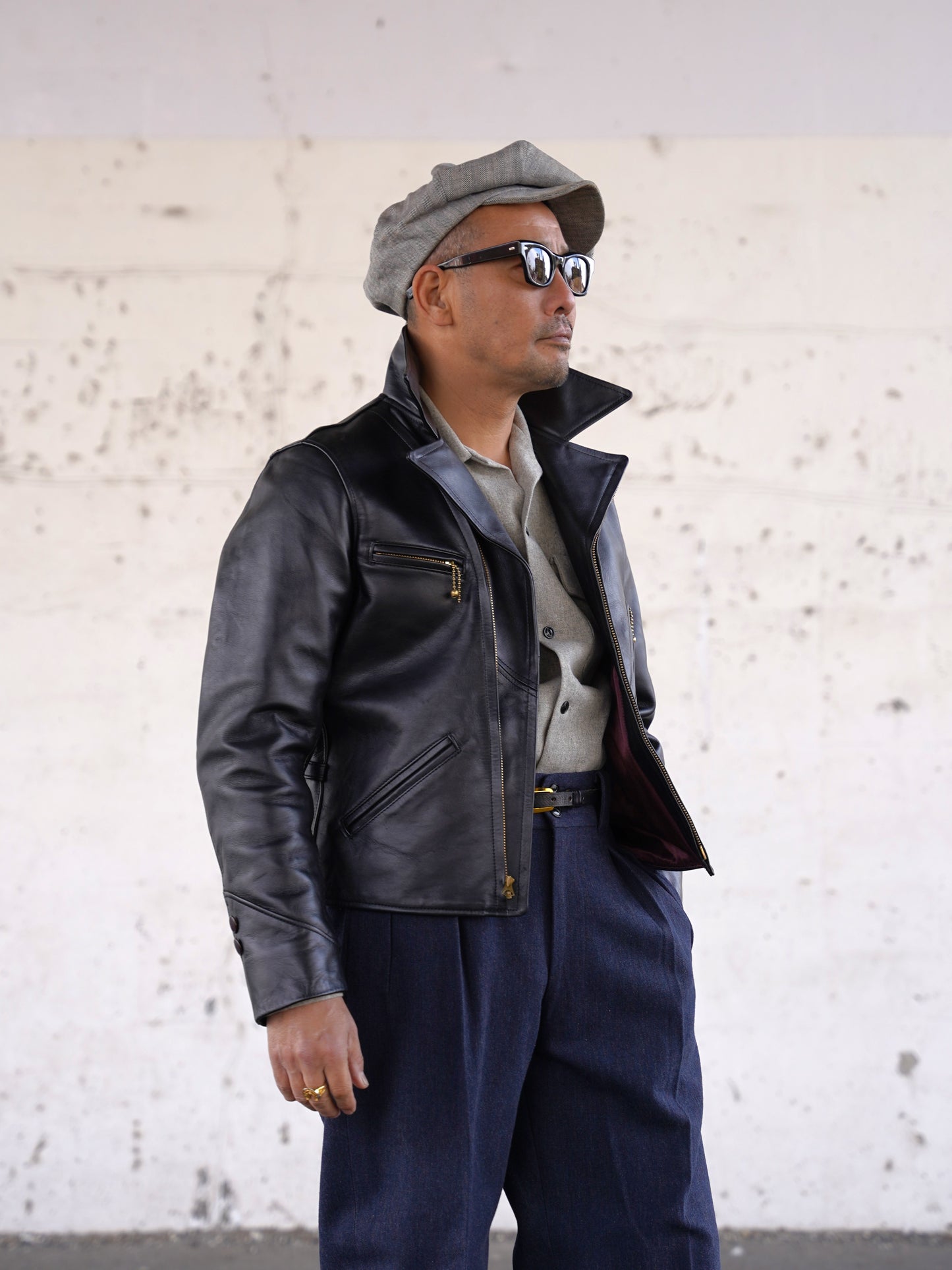 【Order】#260416 Horsehide Double Riders Jacket