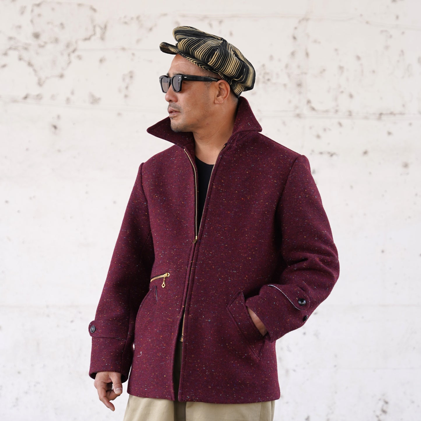 #260418 Zip-up Half Coat