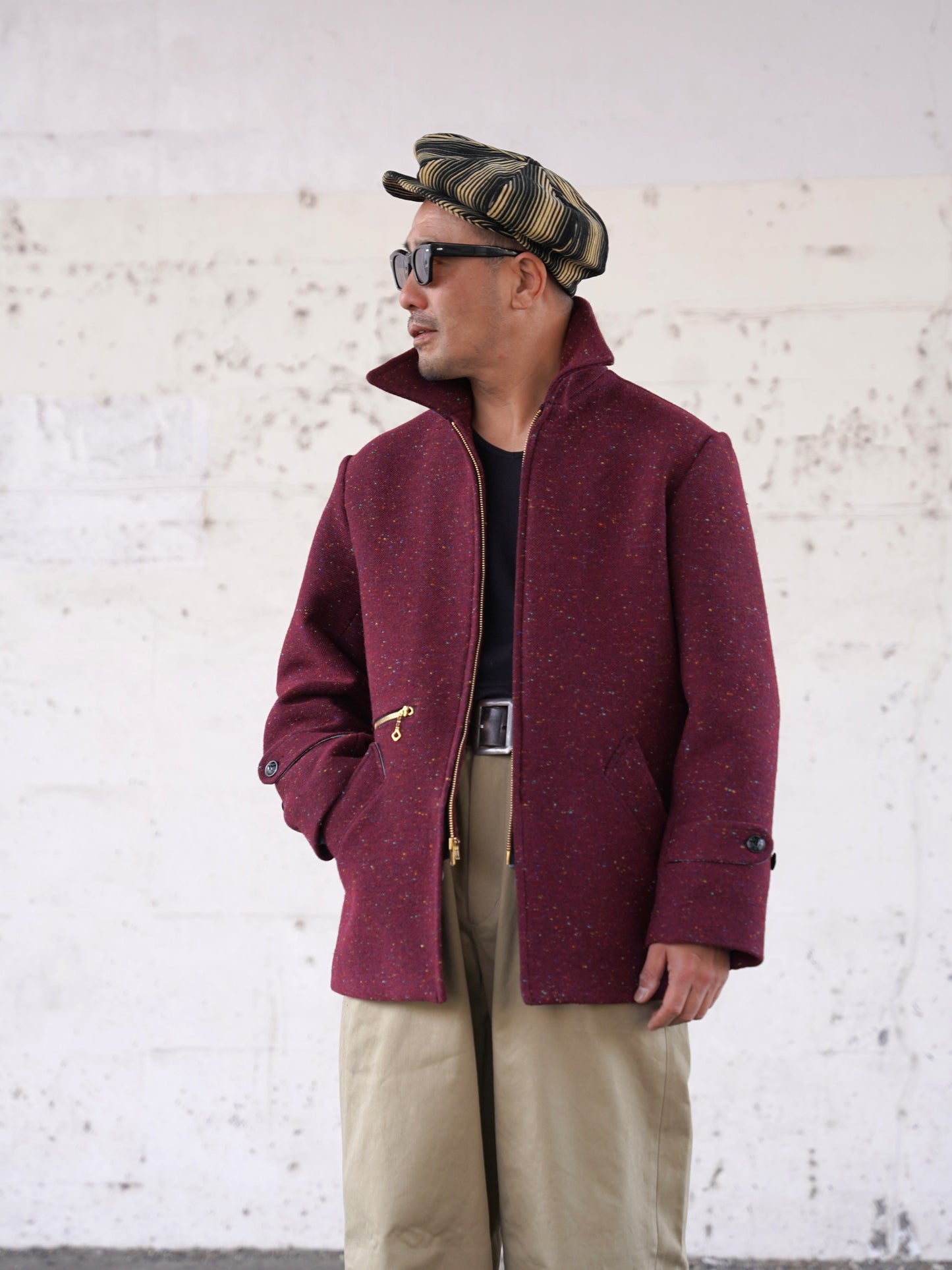 #260418 Zip-up Half Coat