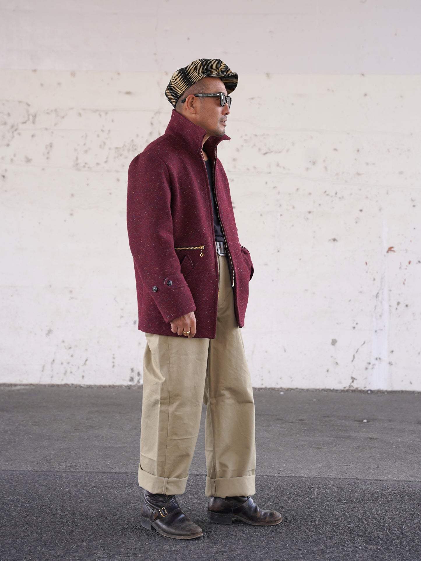【Order】#260418 Zip-up Half Coat