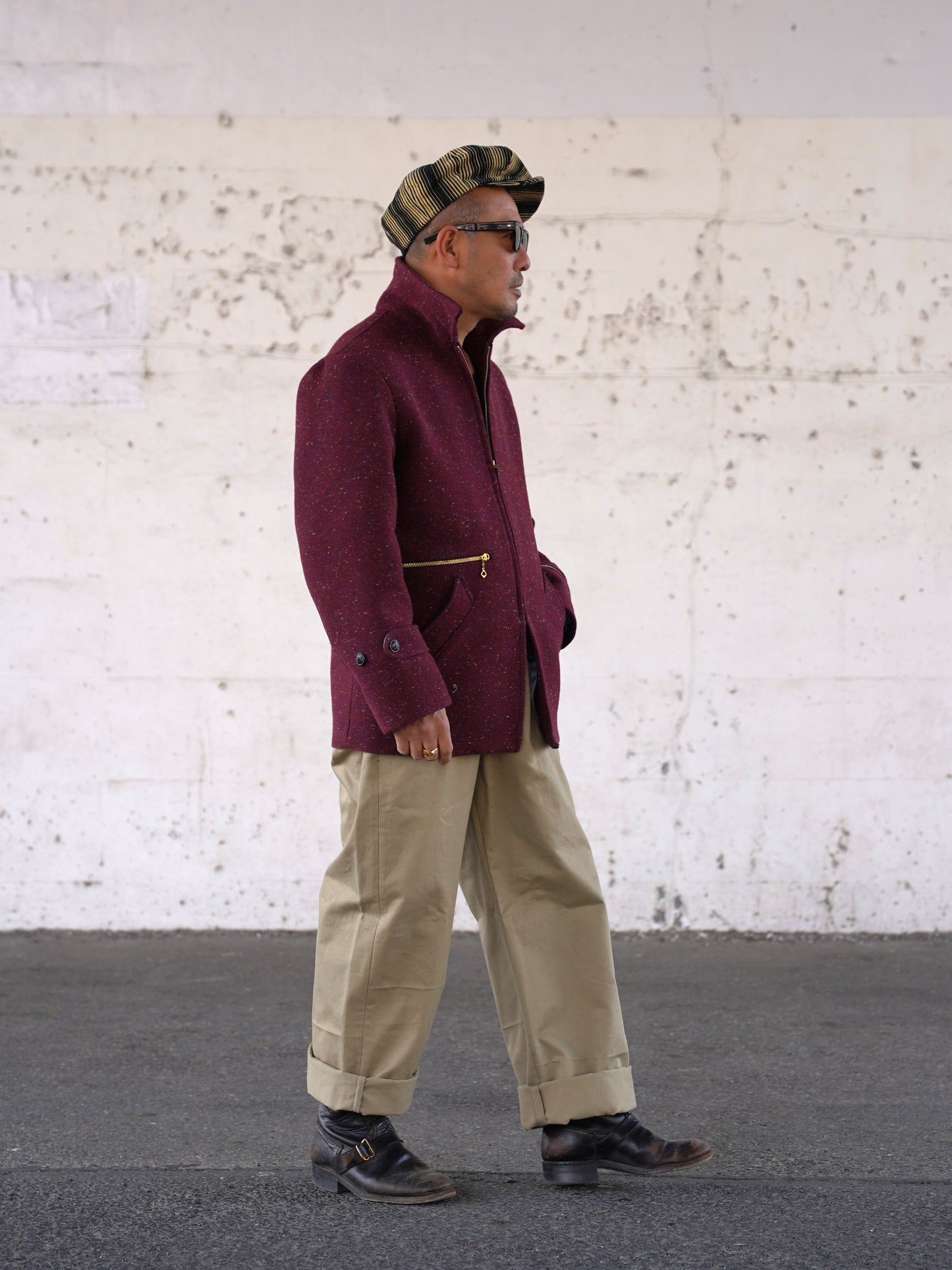 【Order】#260418 Zip-up Half Coat