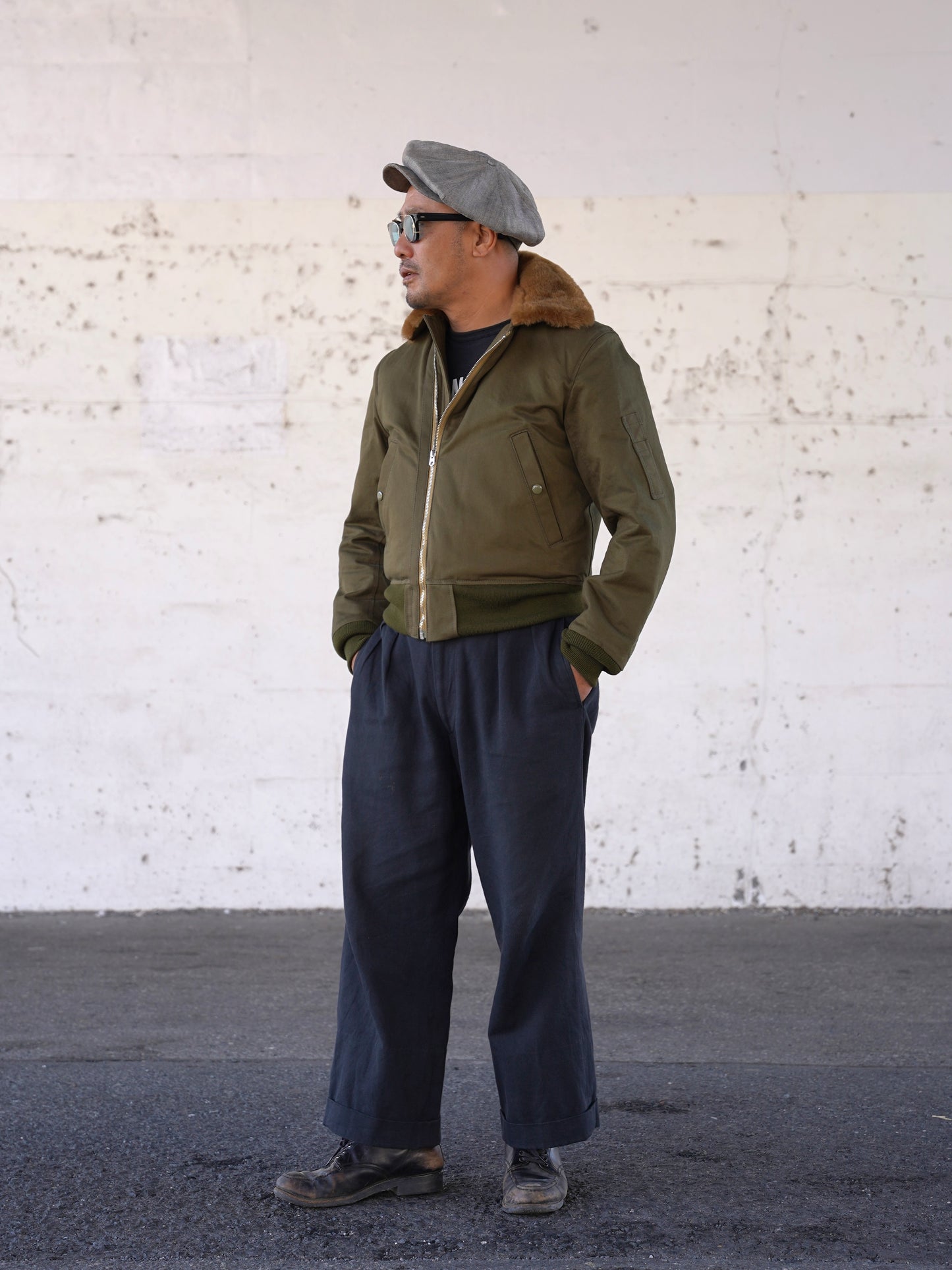 #260422 Boa Collar Flight Jacket