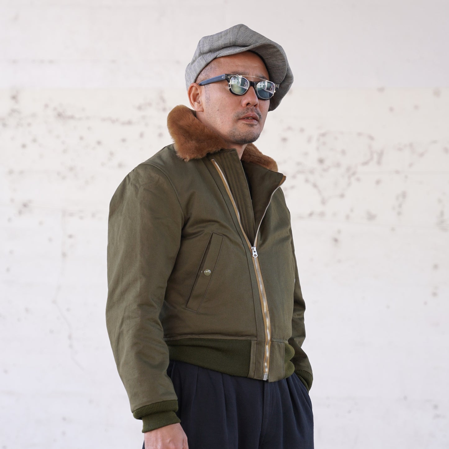 #260422 Boa Collar Flight Jacket