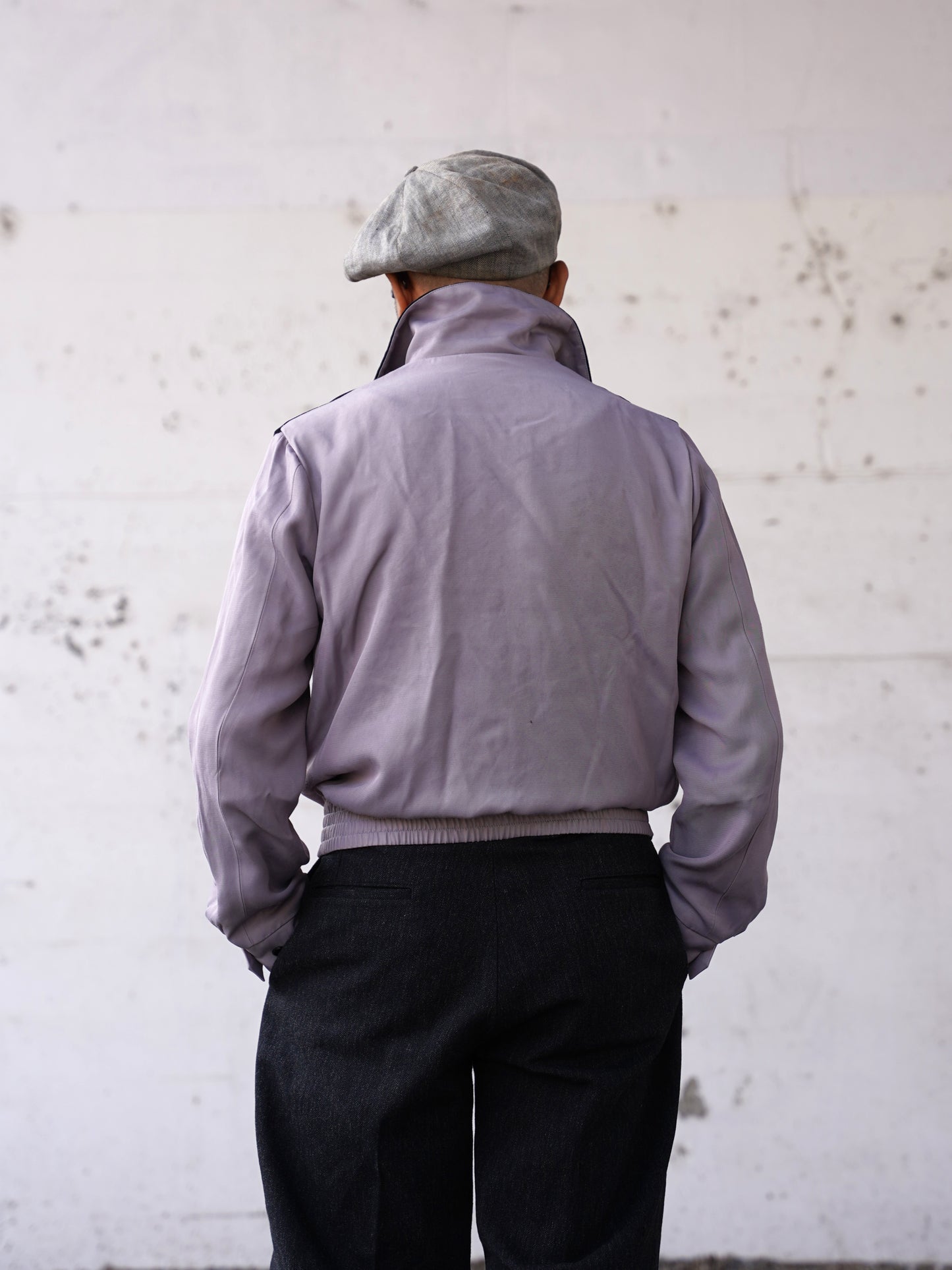 #260427 V-Panel Two-Tone Blouson