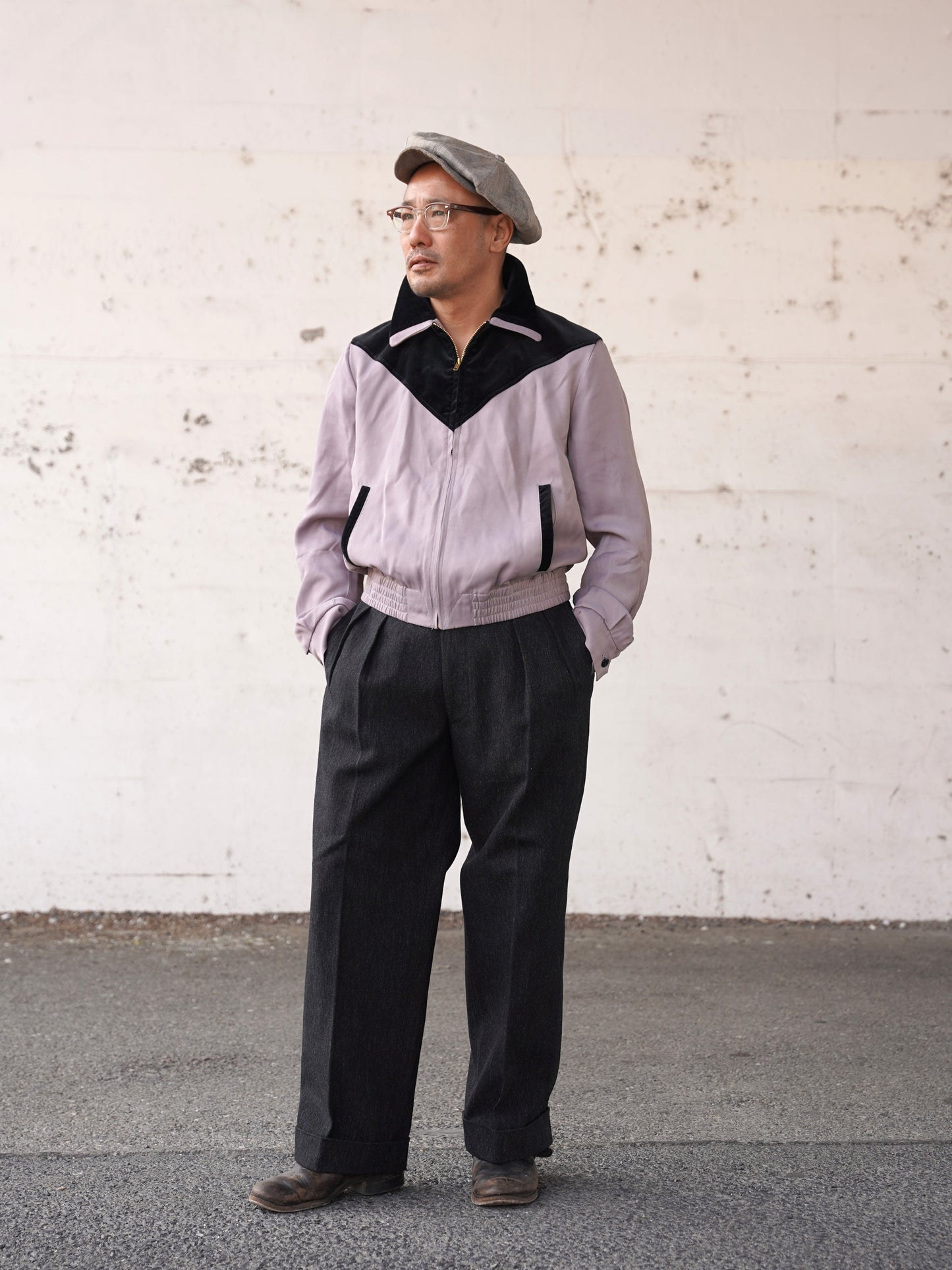 【Order】#260427 V-Panel Two-Tone Blouson