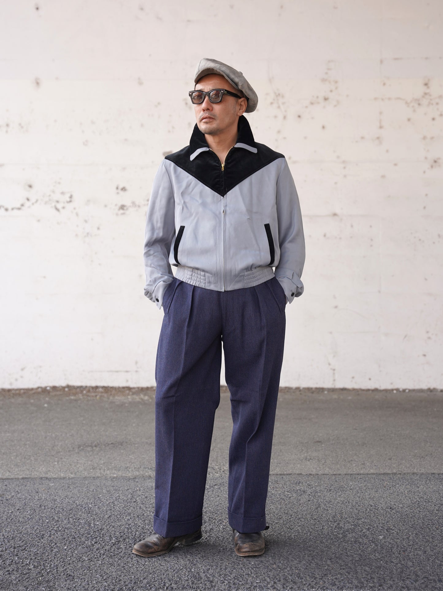 【Order】#260427 V-Panel Two-Tone Blouson