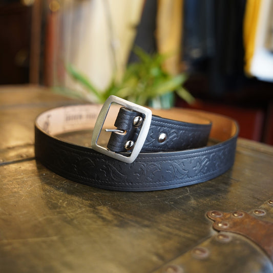 #260510 1950s 35mm Leather Belt