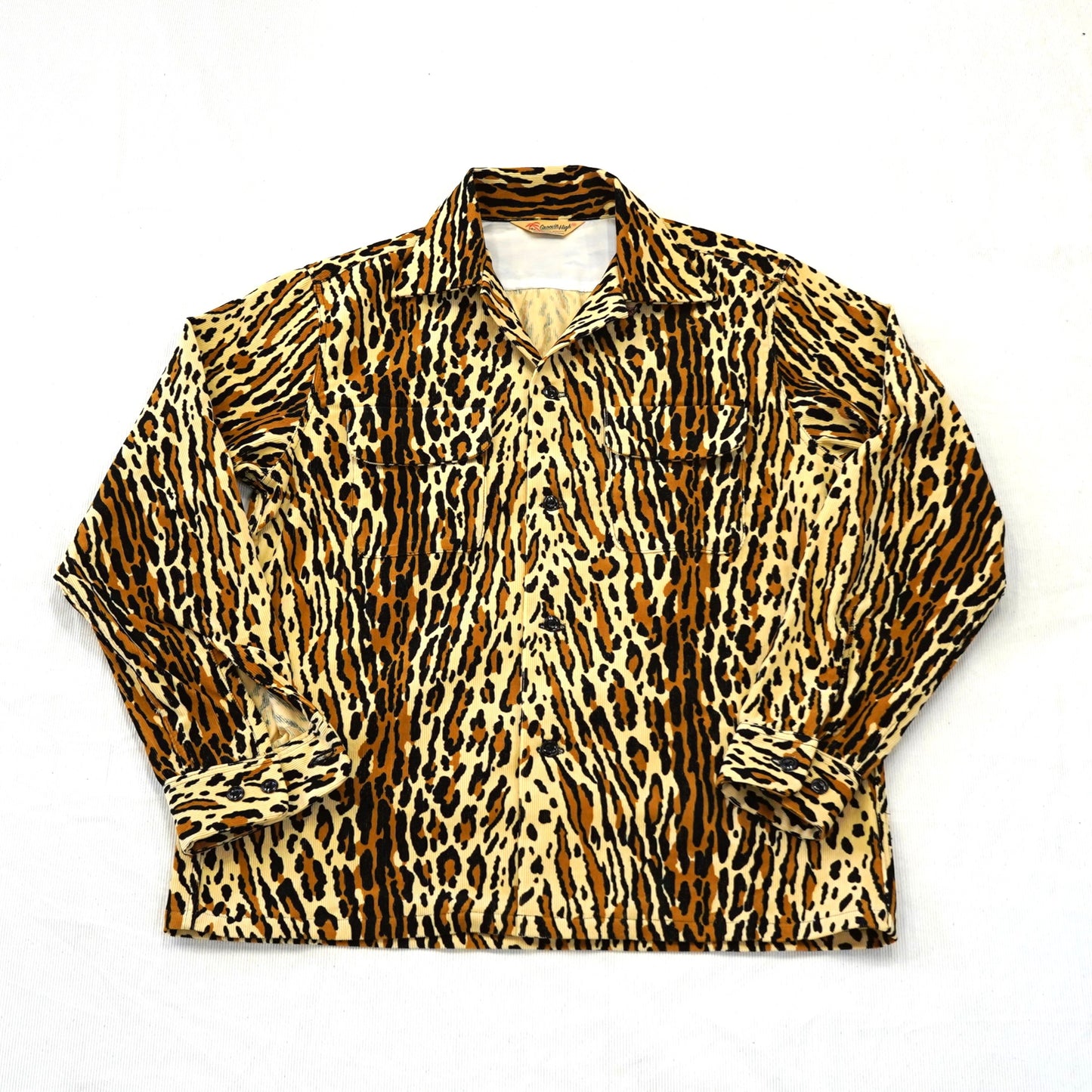 #516 1950s L/S Corduroy Shirt / Leopard