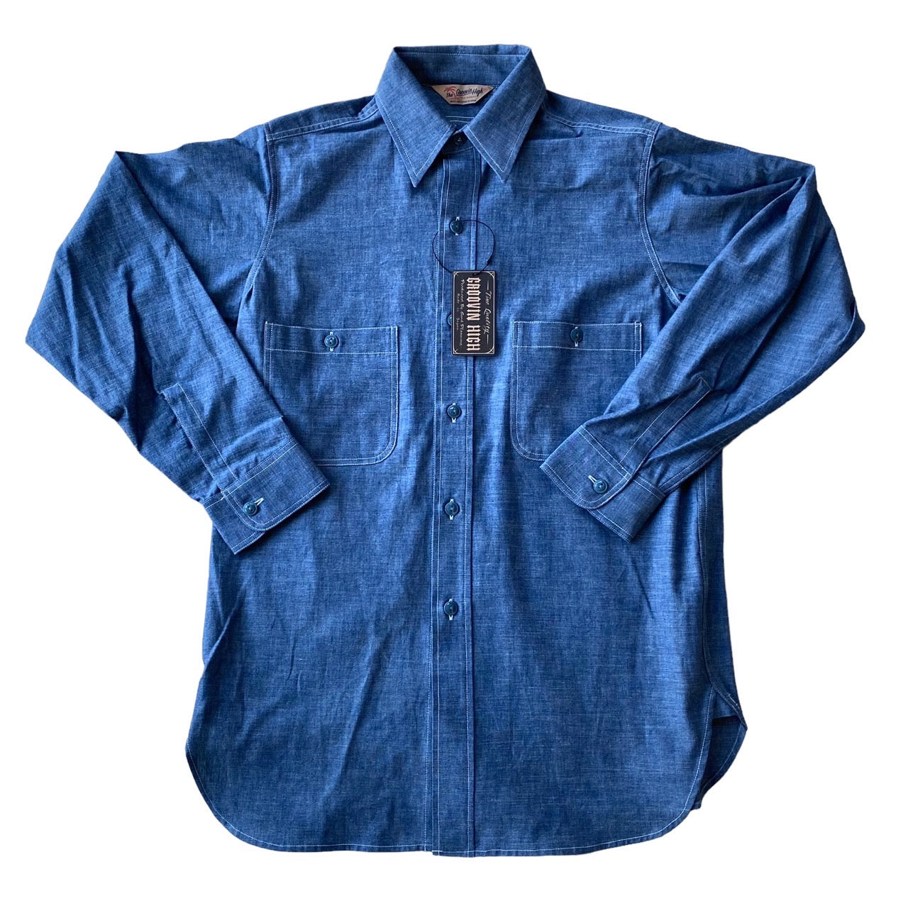 #395 1940s Chambray Work Shirt
