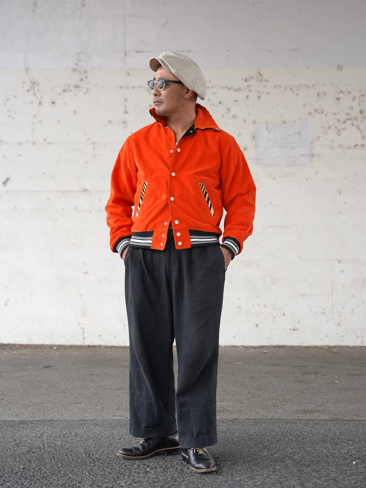 #270401 1950s Tiger Corduroy Reversible Jacket