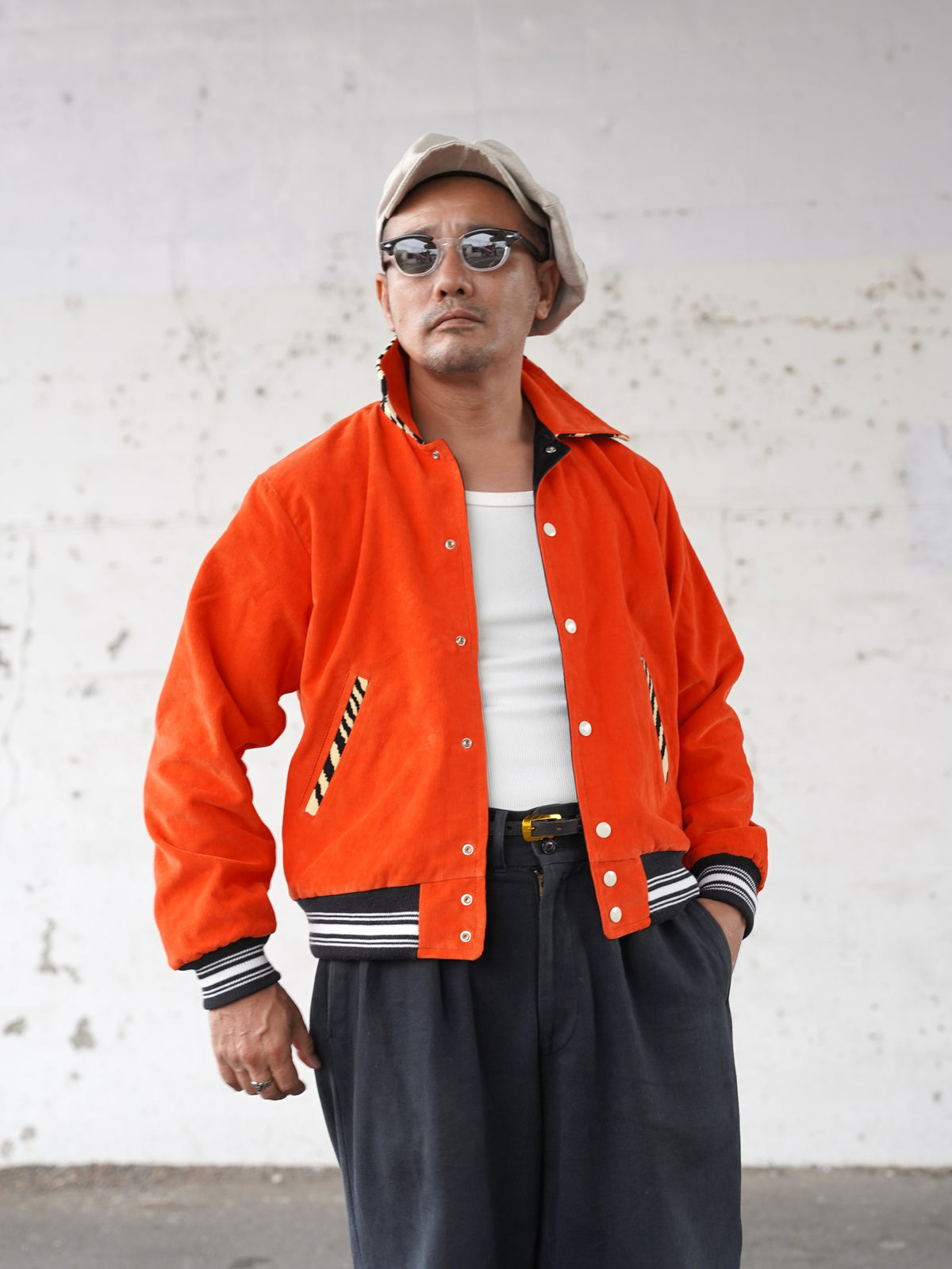 #270401 1950s Tiger Corduroy Reversible Jacket