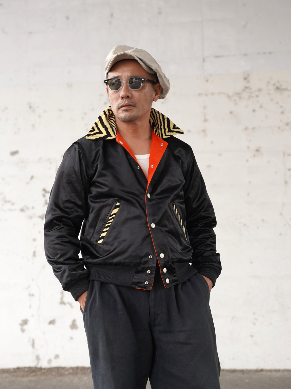 #270401 1950s Tiger Corduroy Reversible Jacket