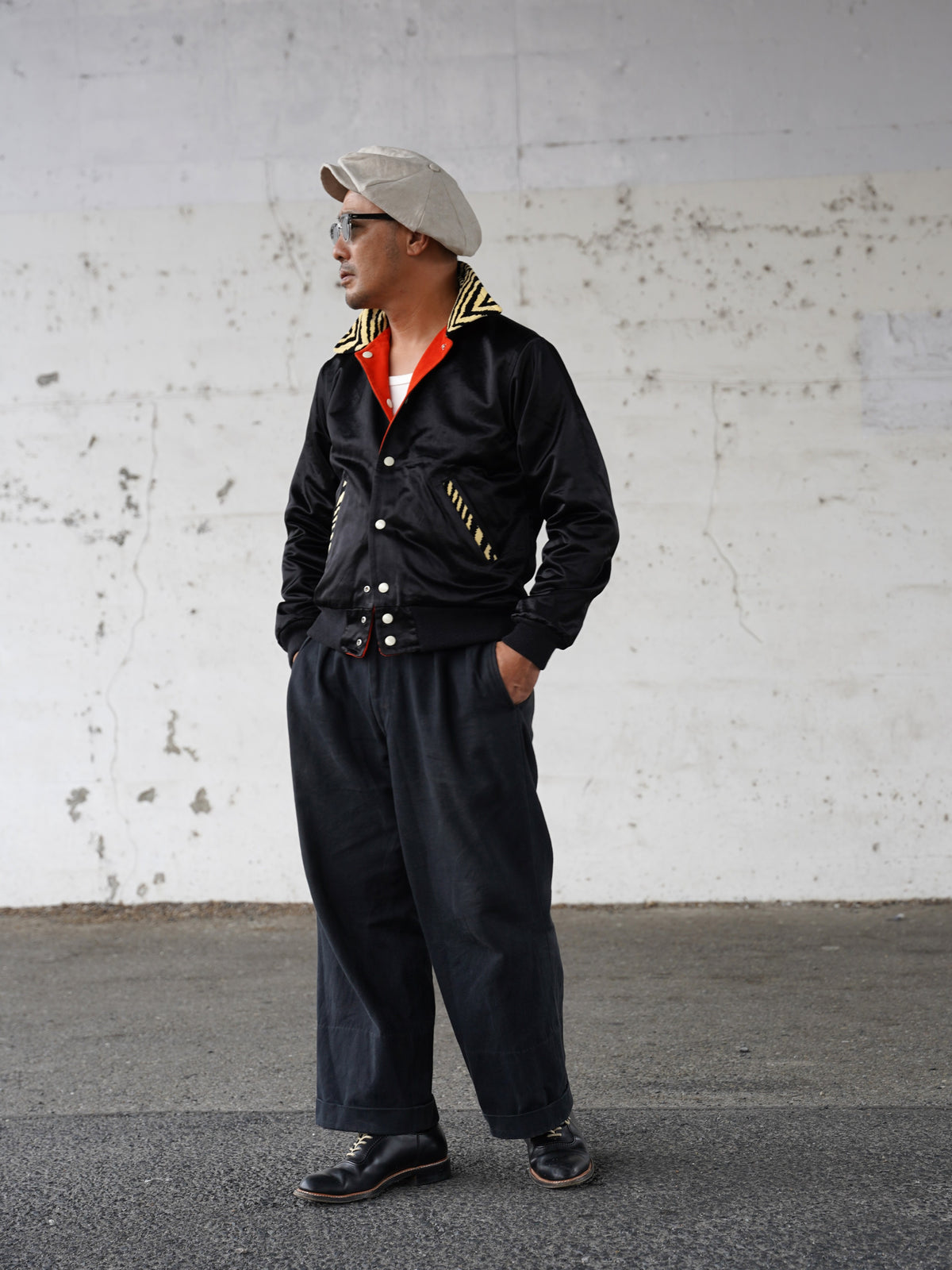 #270401 1950s Tiger Corduroy Reversible Jacket