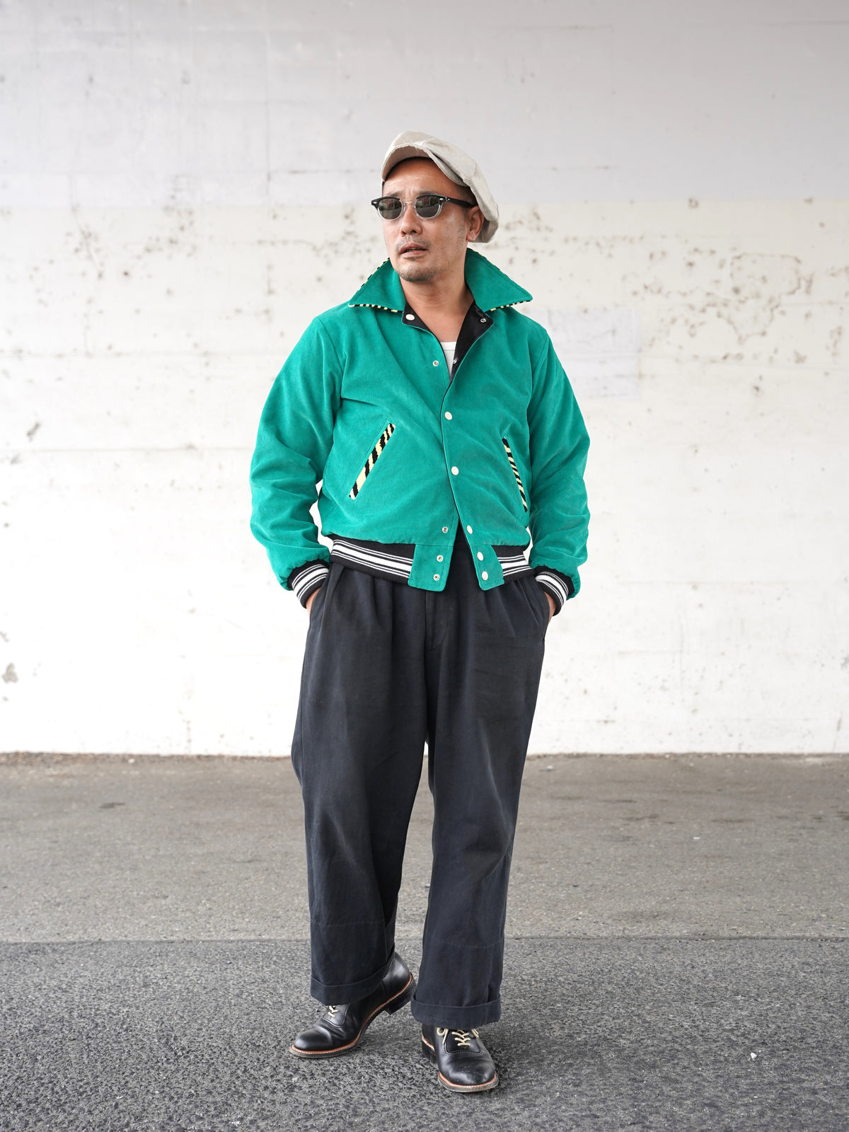 #270401 1950s Tiger Corduroy Reversible Jacket