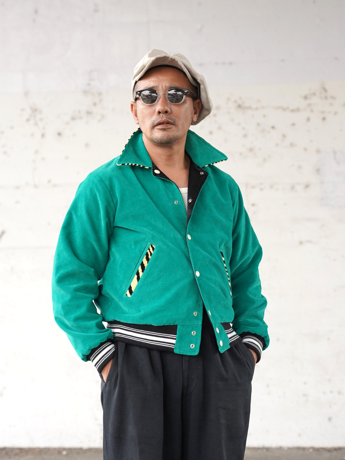#270401 1950s Tiger Corduroy Reversible Jacket