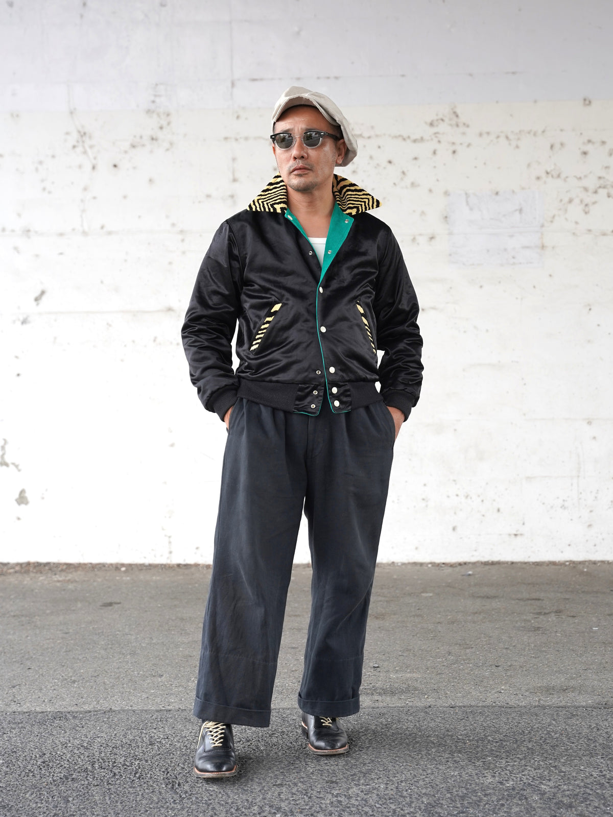 #270401 1950s Tiger Corduroy Reversible Jacket