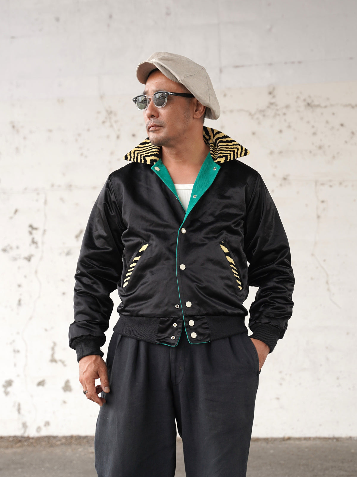 #270401 1950s Tiger Corduroy Reversible Jacket