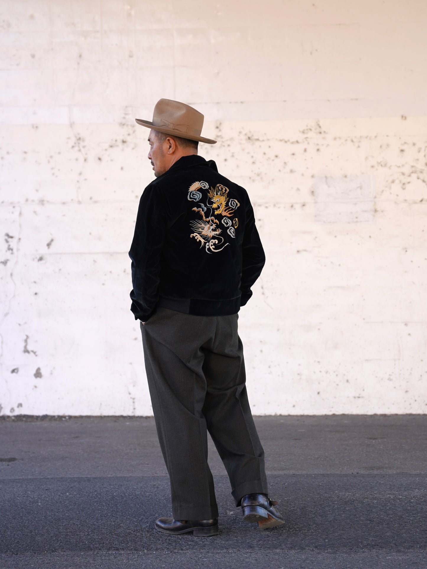 #250422 1950s Drizzler Jacket - Dragon