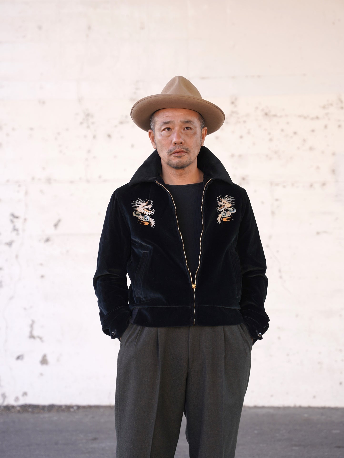 #250422 1950s Drizzler Jacket - Dragon