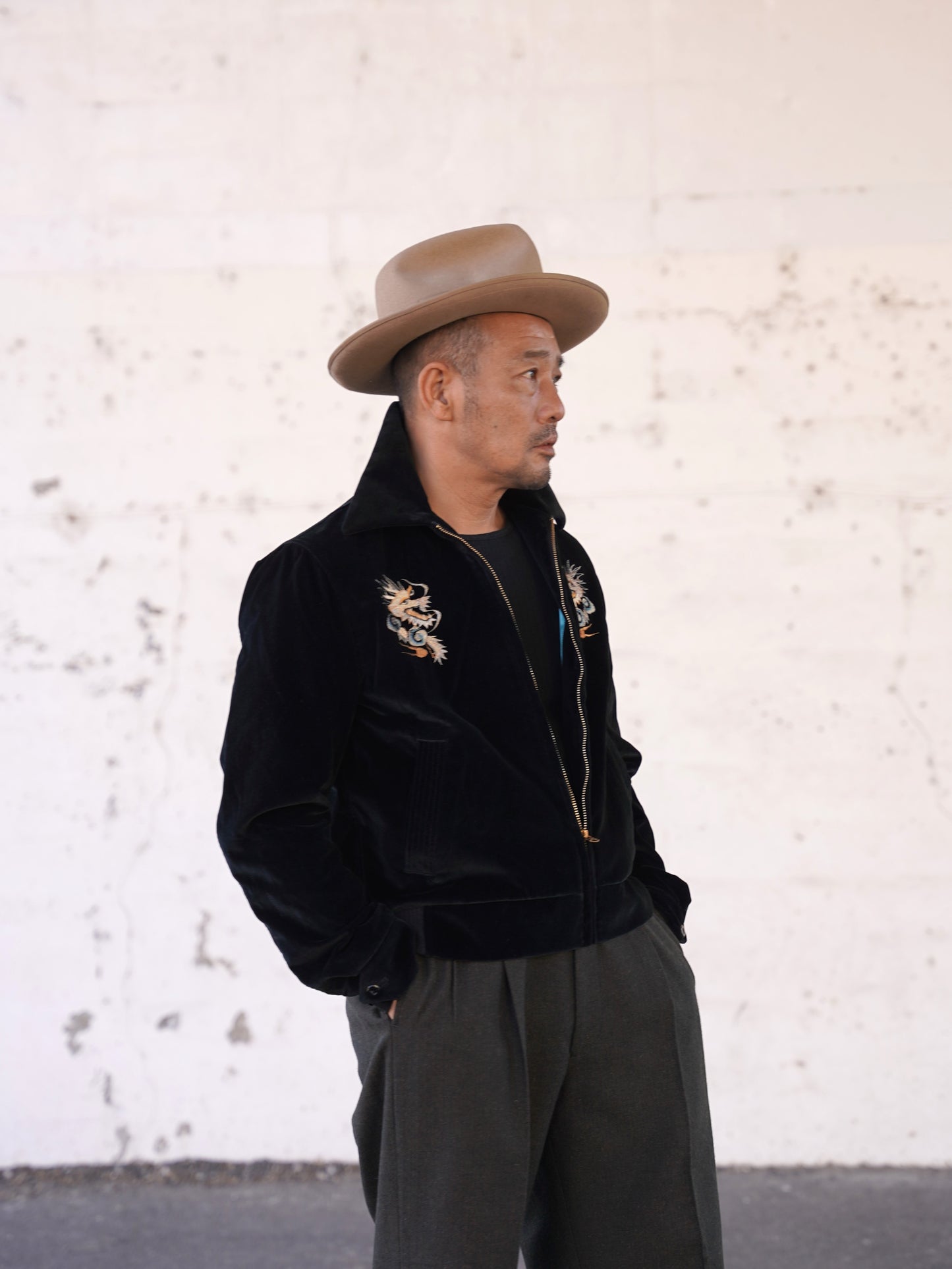 #250422 1950s Drizzler Jacket - Dragon