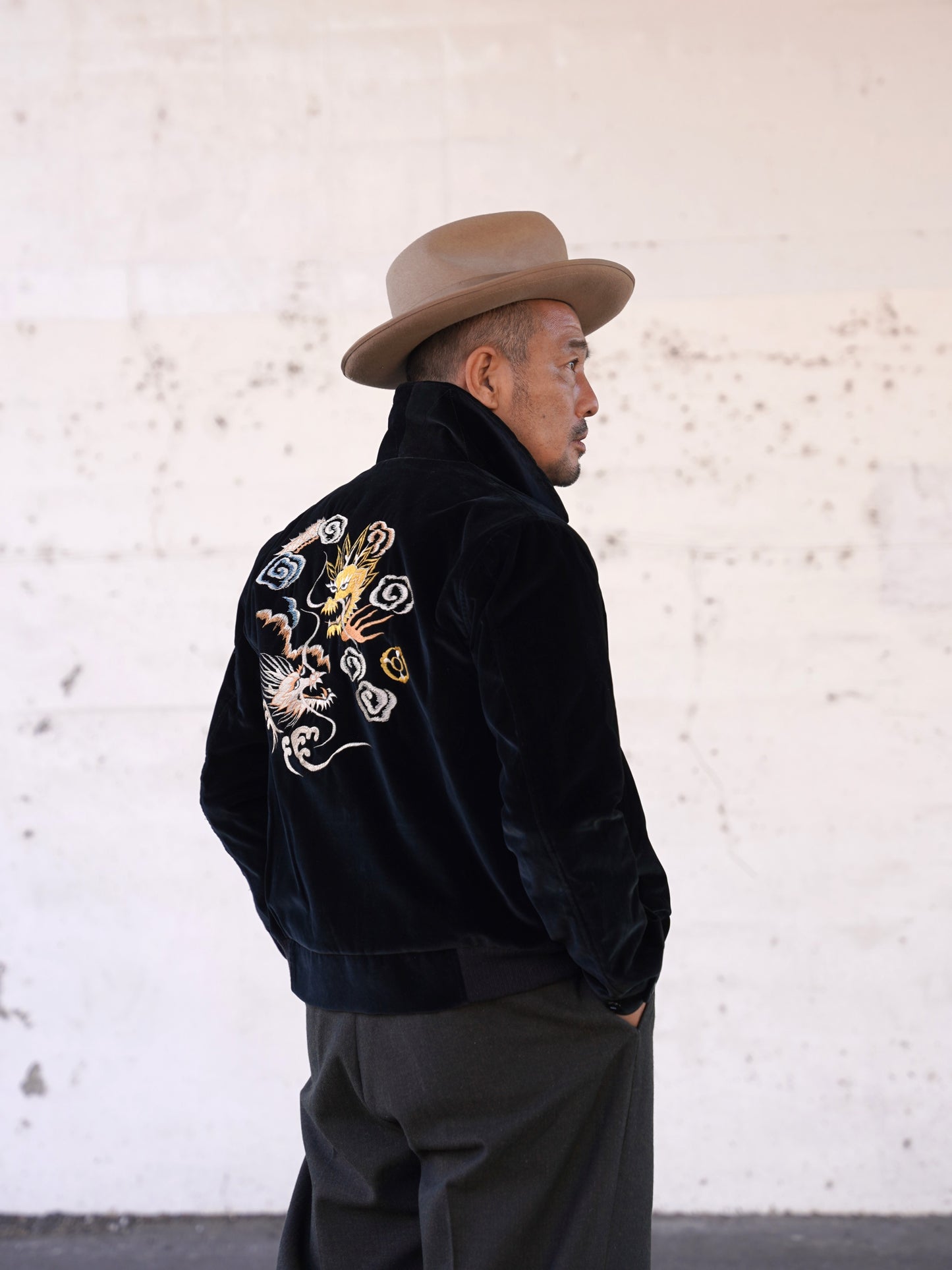 #250422 1950s Drizzler Jacket - Dragon