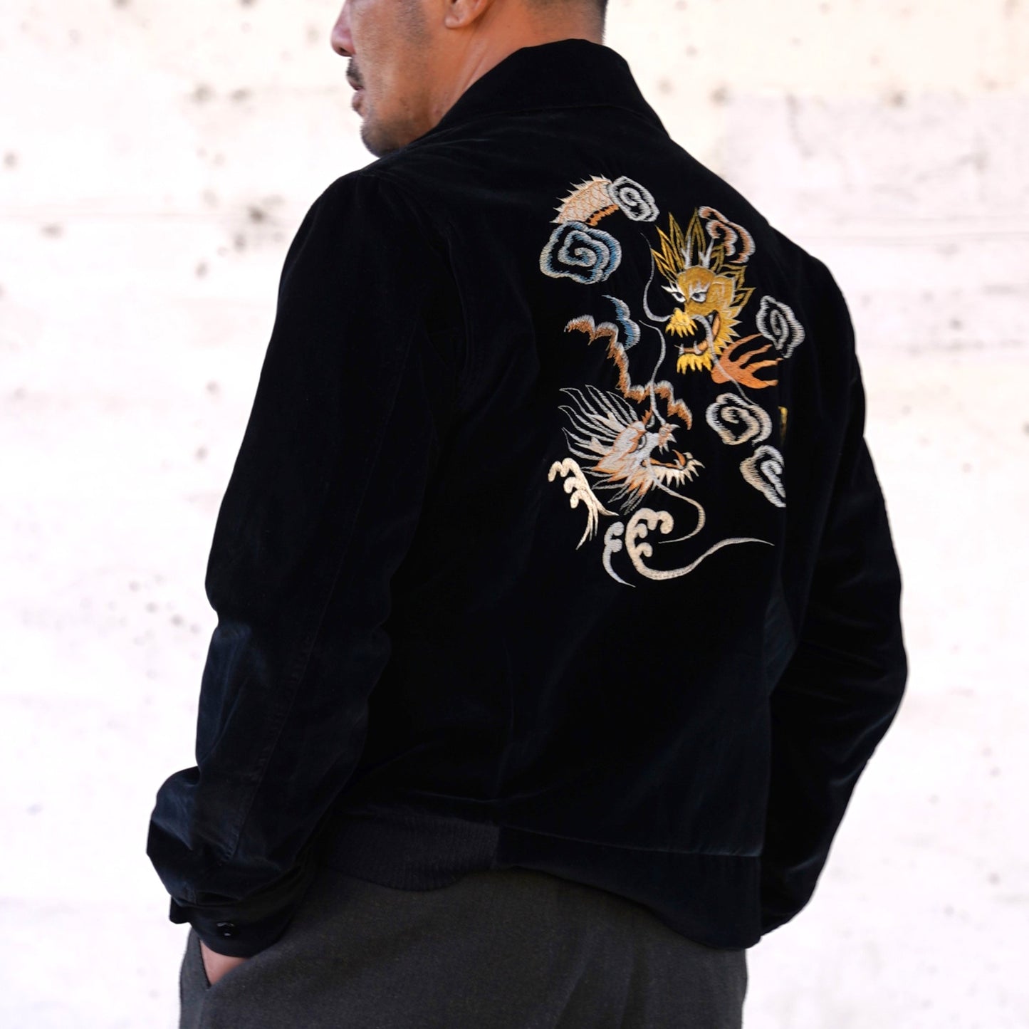 #250422 1950s Drizzler Jacket - Dragon