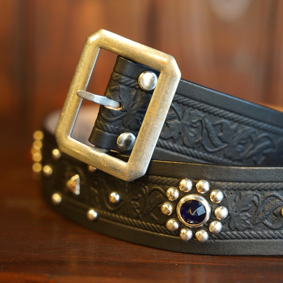 #270506 1950s Studded Leather Belt - 42ｍｍ