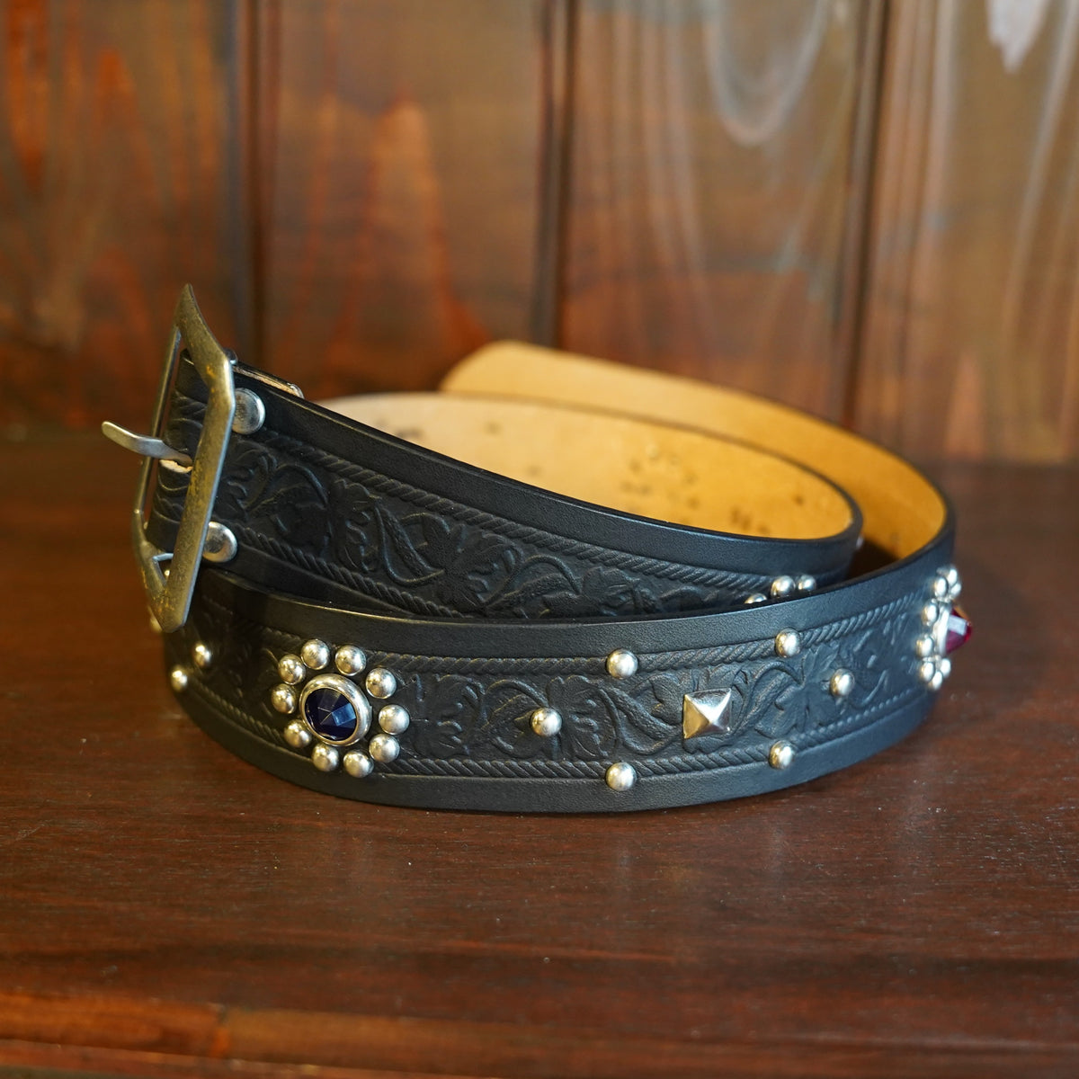 #270506 1950s Studded Leather Belt - 42ｍｍ