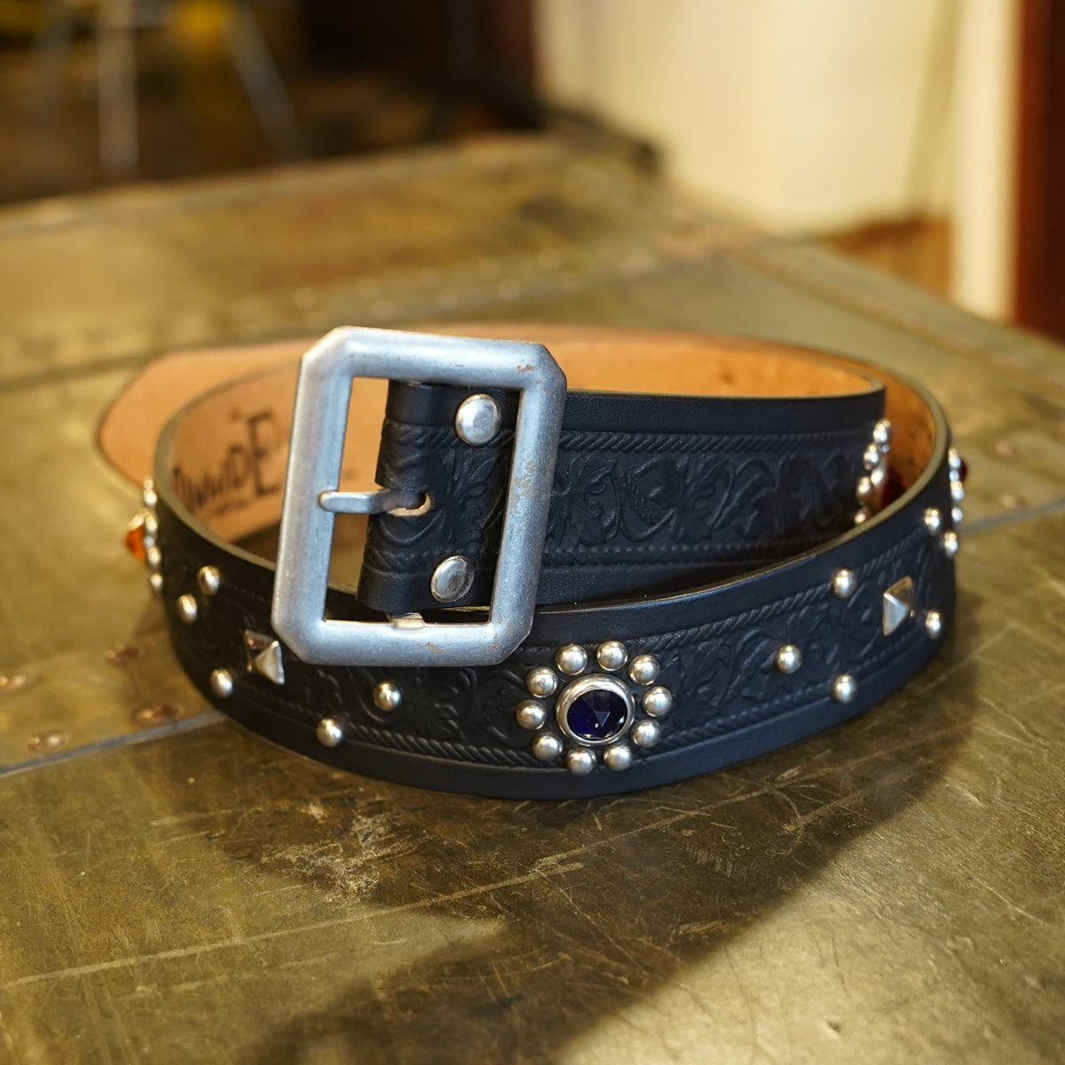 #270506 1950s Studded Leather Belt - 42ｍｍ