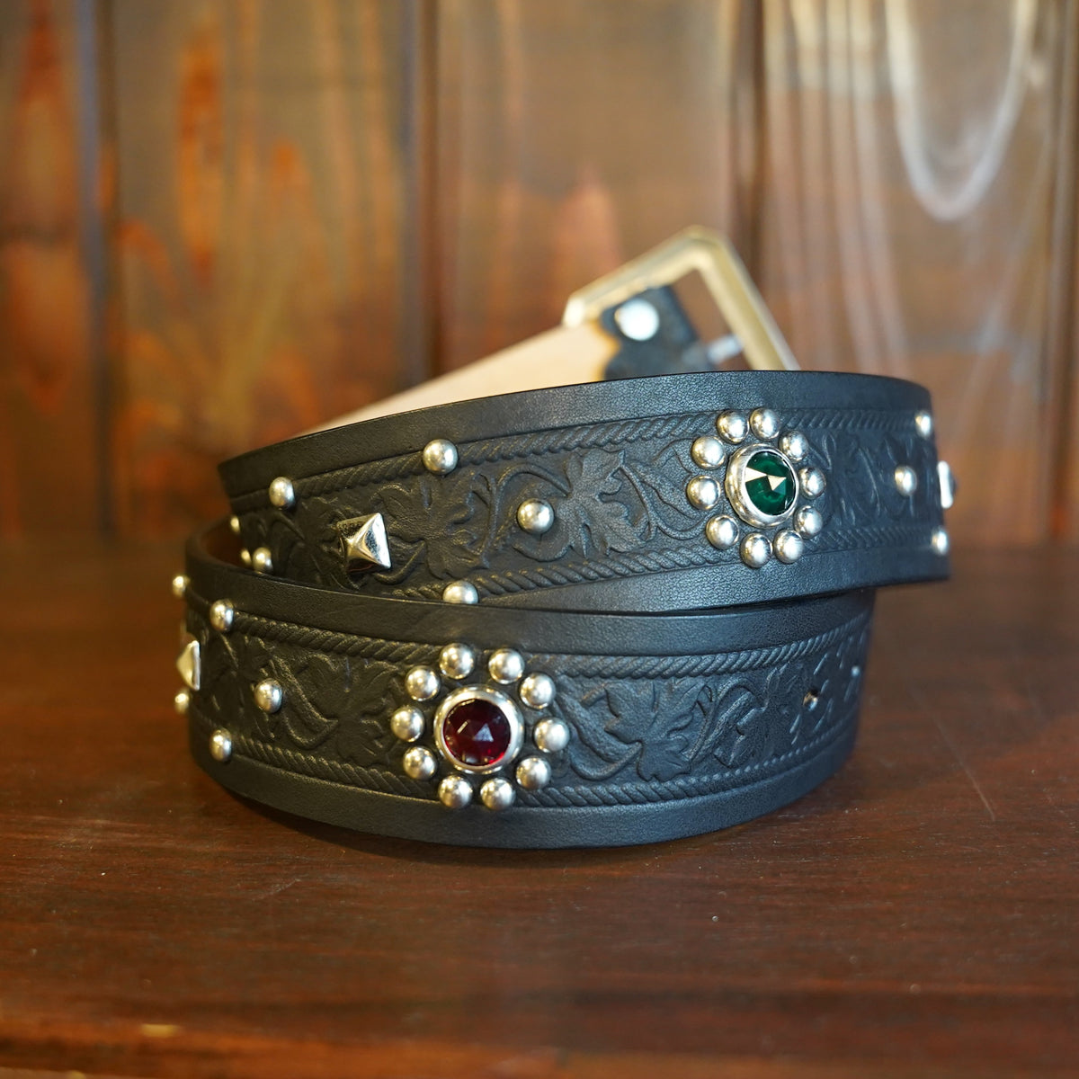 #270506 1950s Studded Leather Belt - 42ｍｍ