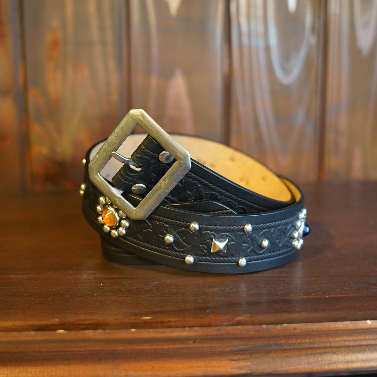 #270506 1950s Studded Leather Belt - 42ｍｍ