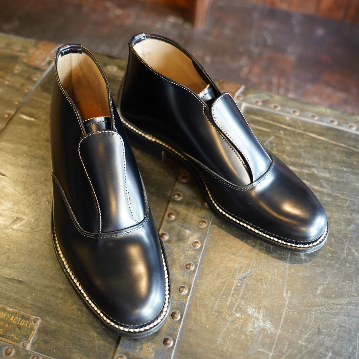 #270507 1950s Apron Front Leather Dress Shoes
