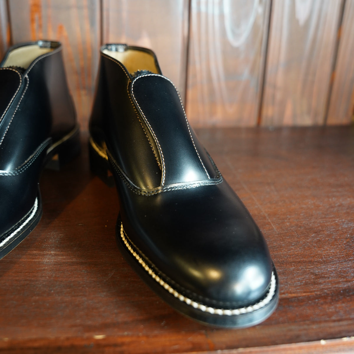 #270507 1950s Apron Front Leather Dress Shoes