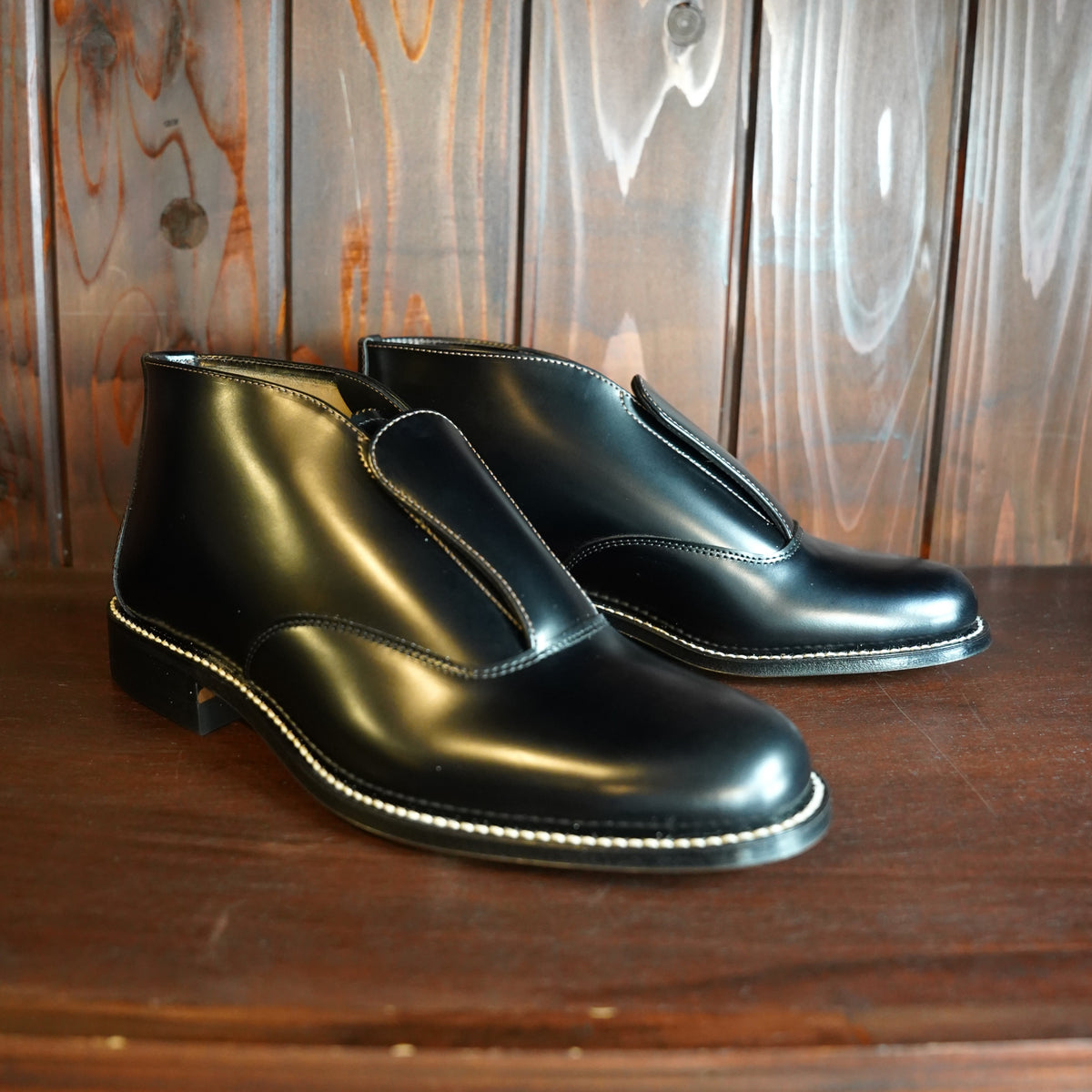 #270507 1950s Apron Front Leather Dress Shoes